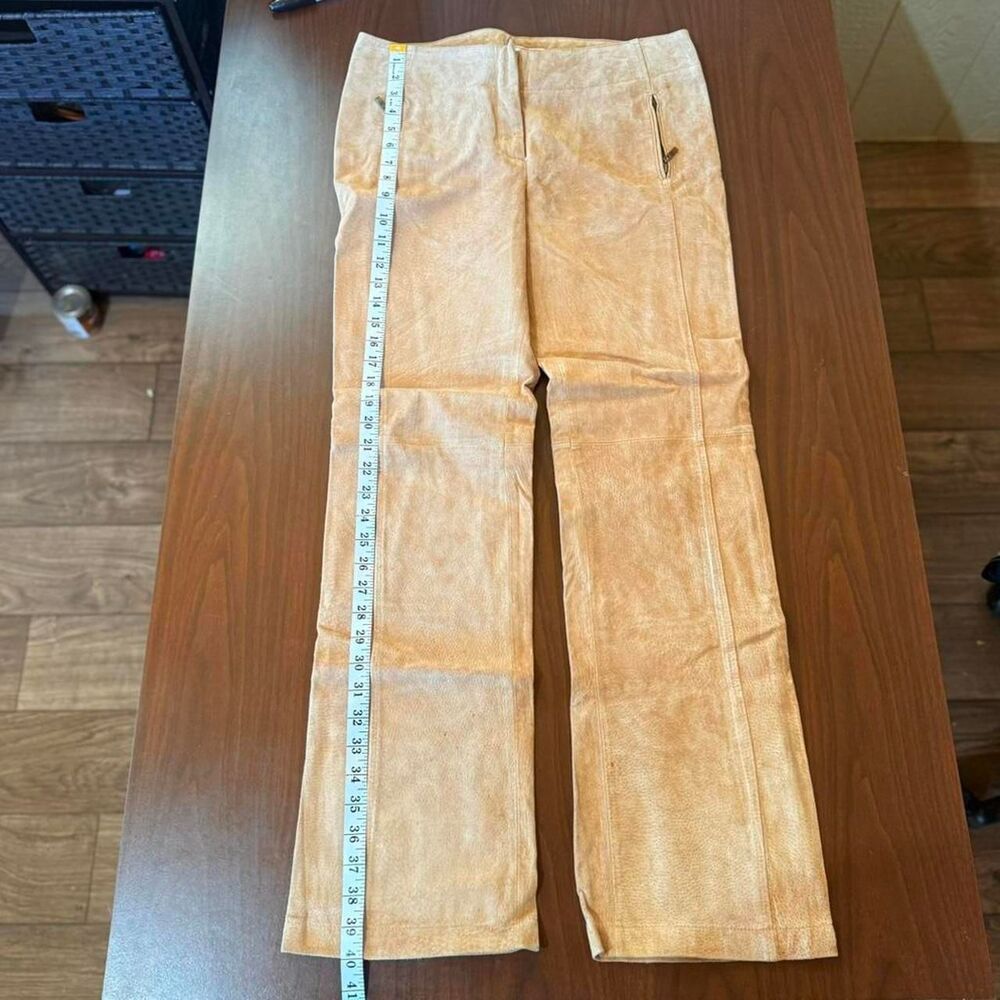 Ami Women's Tan and Cream Trousers